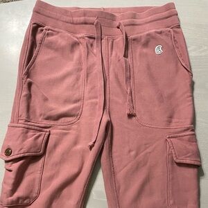 Todd Snyder Utility Cargo Sweatpant Joggers Sun Faded Pink - Sz: XS